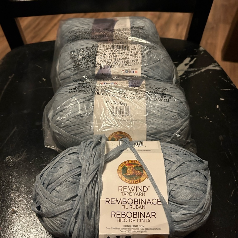 Lion Brand Rewind yarn lot of 4